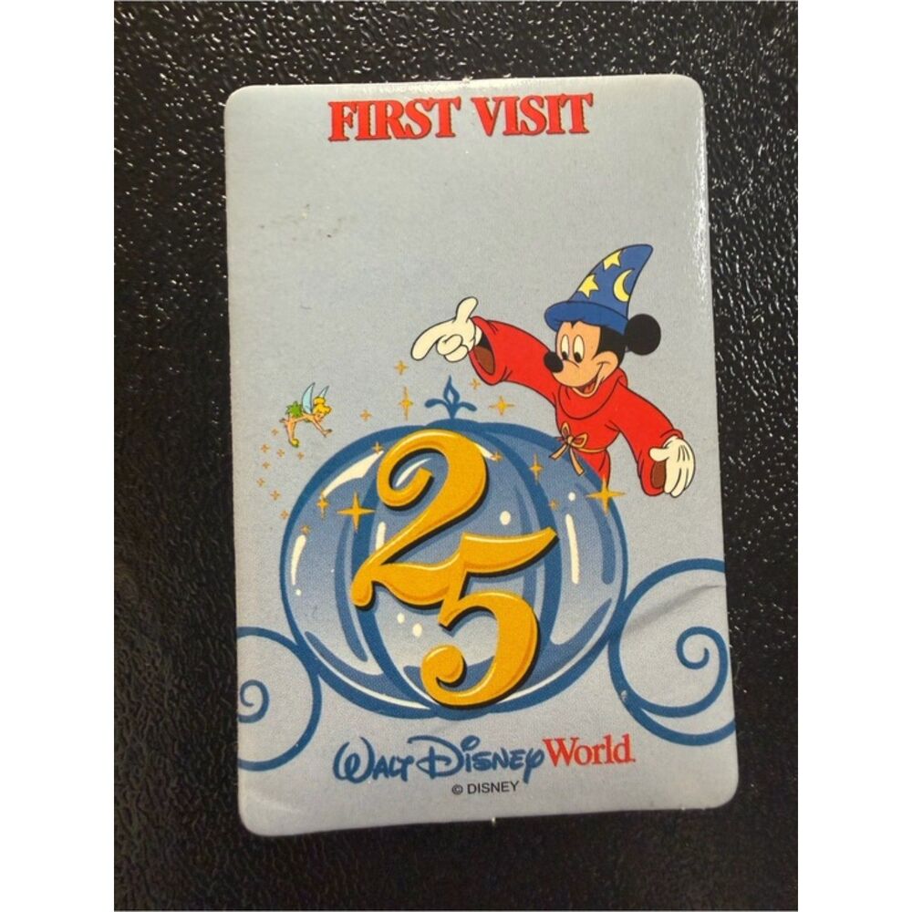 Walt Disney World 25th Anniversary First Visit Badge